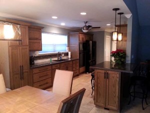 kitchen after fire repairs