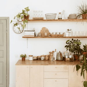 open shelving kitchen remodel design