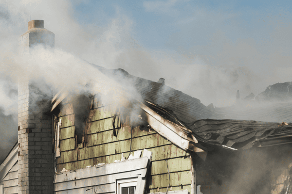 fire and smoke damage to home